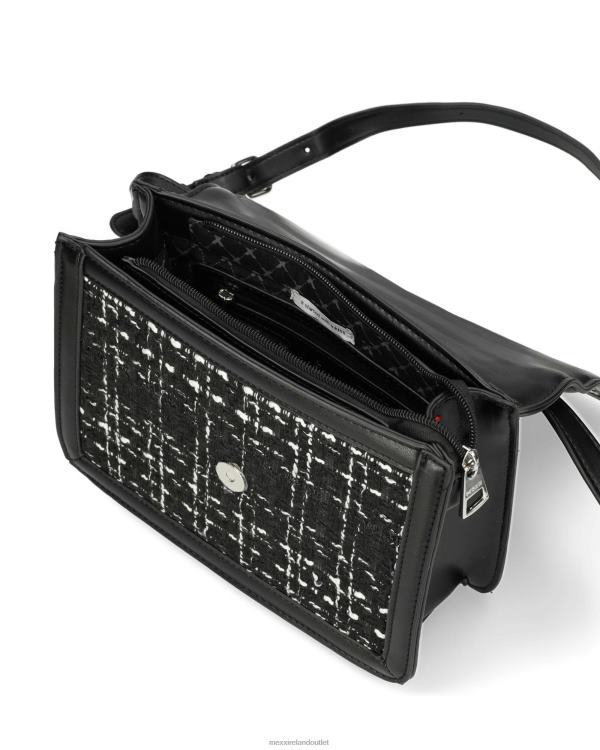 Mexx Tweed flapover bag Black 0T44H426 Women