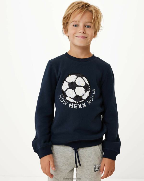 Mexx Two way sequince crewneck Navy Blue 0T44H960 Boys