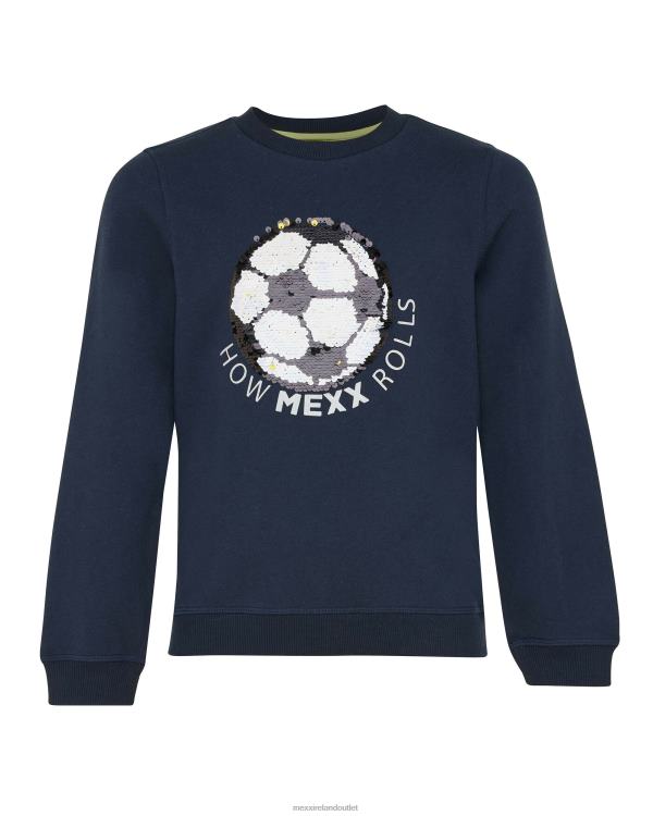 Mexx Two way sequince crewneck Navy Blue 0T44H960 Boys