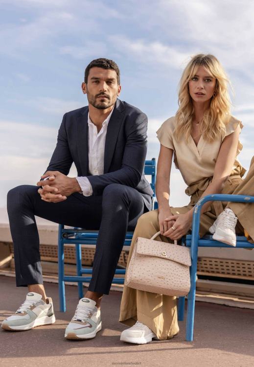 Mexx V-neck Blouse Butterfly Sleeves Light Sand Beige 0T44H57 Women