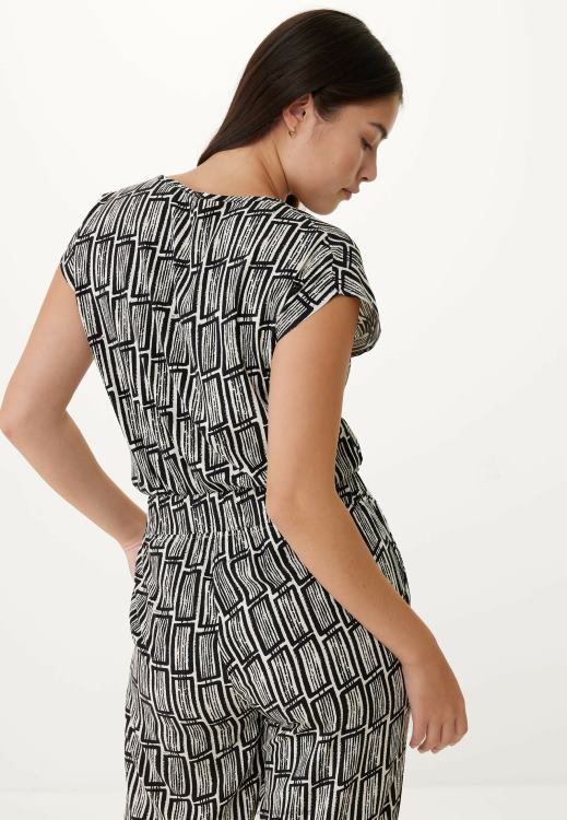 Mexx V-neck Blouse Print Multicolor 0T44H70 Women