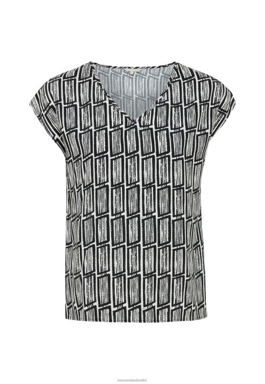 Mexx V-neck Blouse Print Multicolor 0T44H70 Women