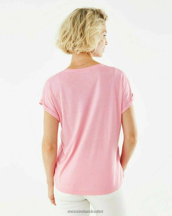 Mexx V-neck Tee Pink 0T44H187 Women