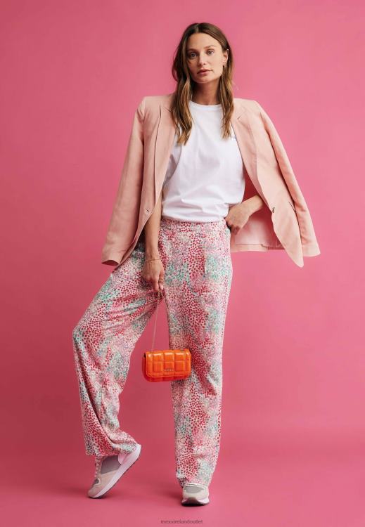 Mexx Wide Leg Pants Pink 0T44H23 Women