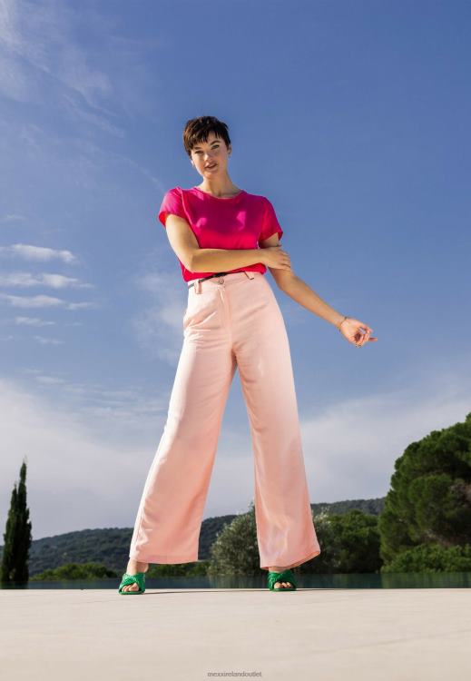 Mexx Wide Leg Pants Pink 0T44H47 Women