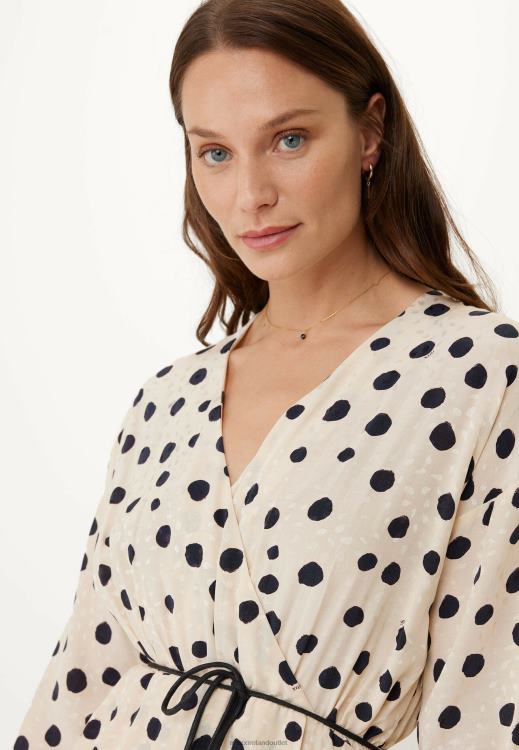 Mexx Wrap Dress Print Light Sand Beige 0T44H1 Women