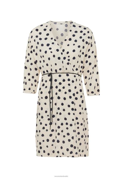 Mexx Wrap Dress Print Light Sand Beige 0T44H1 Women