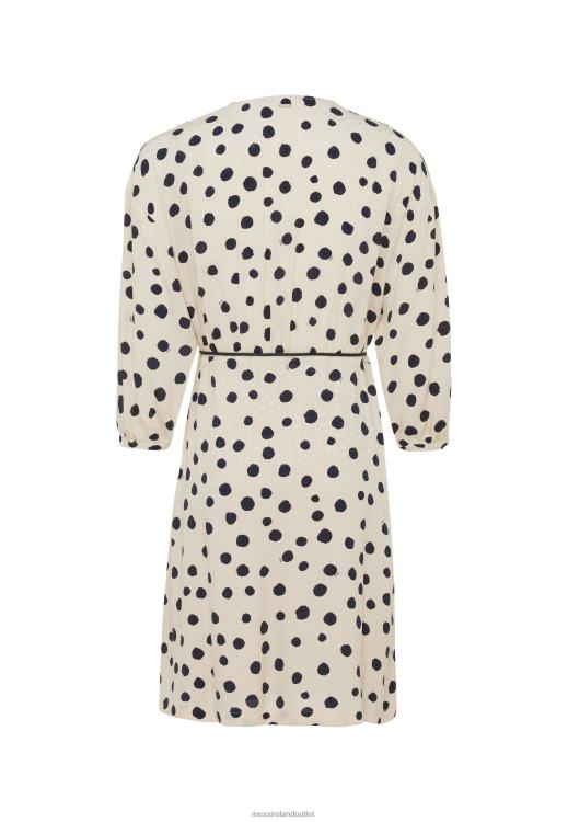 Mexx Wrap Dress Print Light Sand Beige 0T44H1 Women