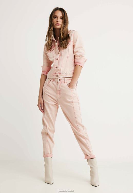 Mexx Xenia Mid Waist Jeans Pink 0T44H92 Women