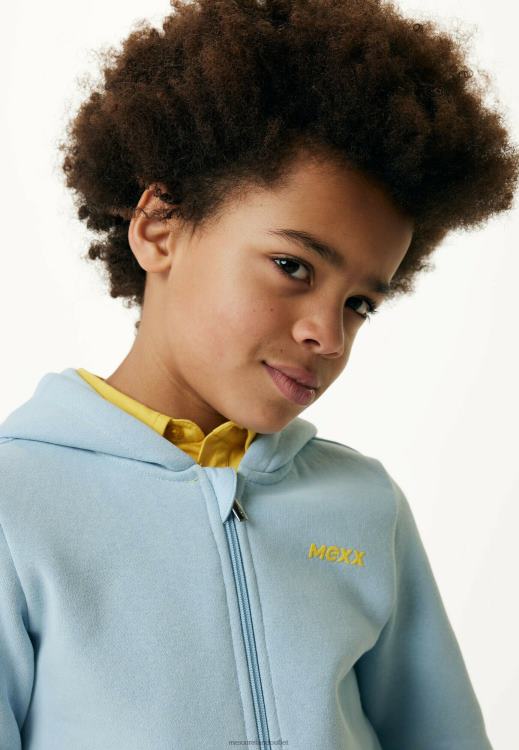 Mexx Zip Through Hoodie Light Blue 0T44H889 Boys