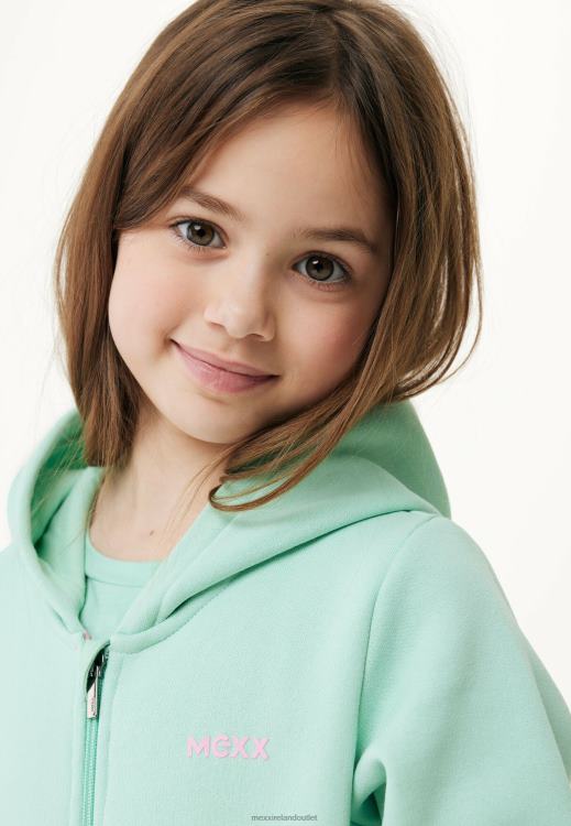 Mexx Zip Through Hoodie Light Green 0T44H768 Girls