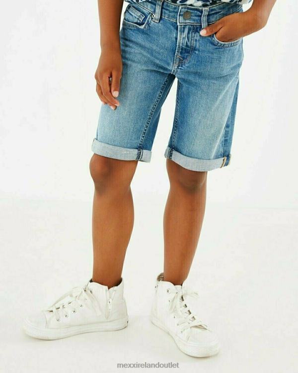 Mexx Jess short straight fit jeans vintage used Blue 0T44H982 Boys