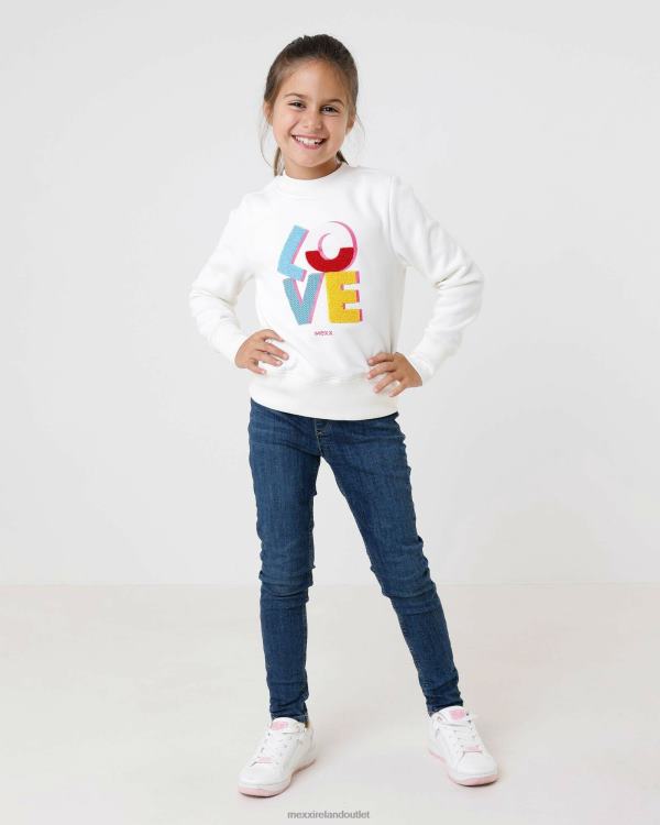 Mexx Crewneck sweater with artwork Off White 0T44H826 Girls