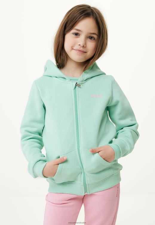 Mexx Zip Through Hoodie Light Green 0T44H768 Girls