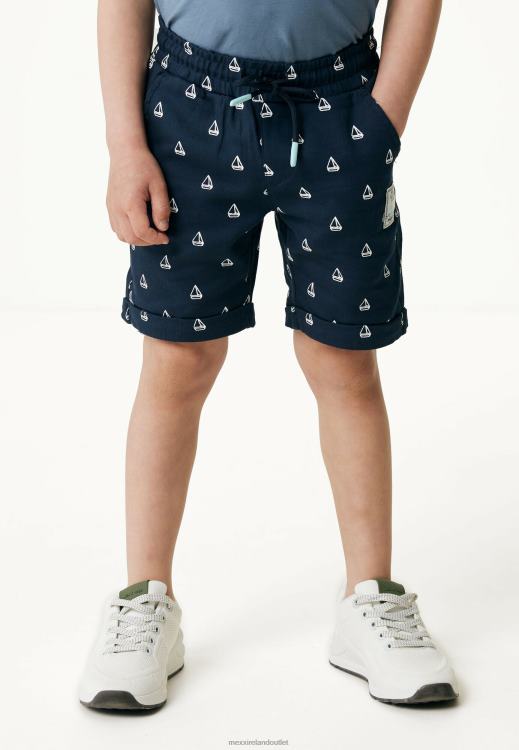 Mexx Chino Shorts With Roll Up Cuff Navy Blue 0T44H882 Boys
