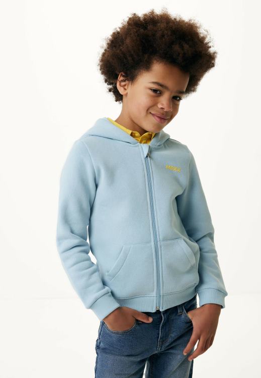 Mexx Zip Through Hoodie Light Blue 0T44H889 Boys
