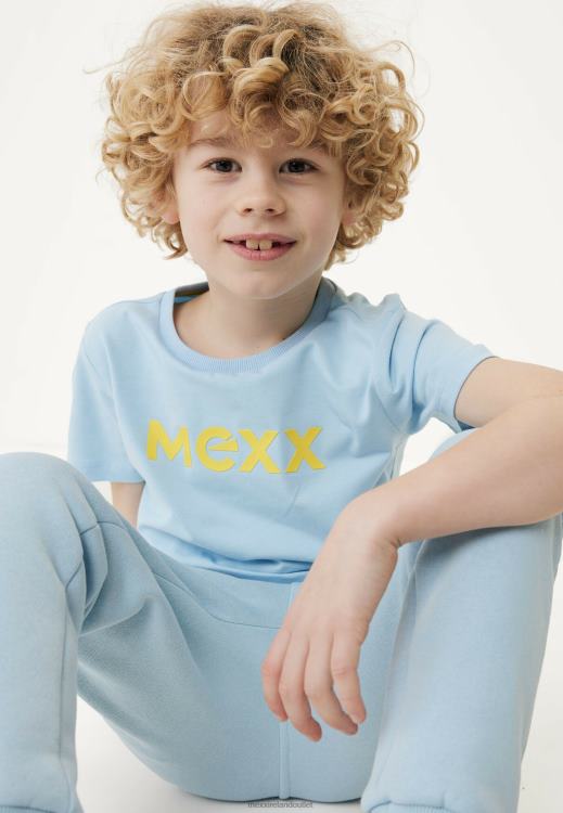 Mexx Short Sleeve T-shirt Rubber Print Light Blue 0T44H887 Boys