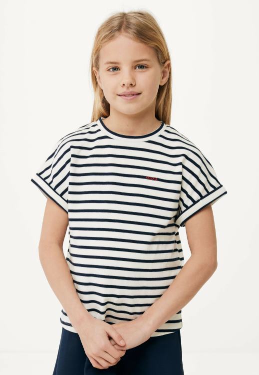 Mexx Striped T-shirt Off White Beige 0T44H807 Girls