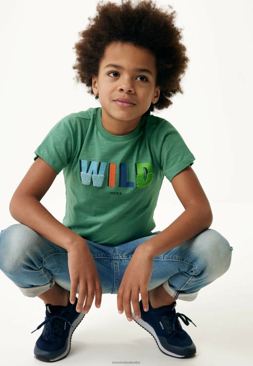 Mexx T-shirt Artwork Short Sleeve Vintage Green 0T44H891 Boys