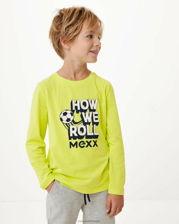 Mexx T-shirt with artwork Neon Yellow 0T44H956 Boys