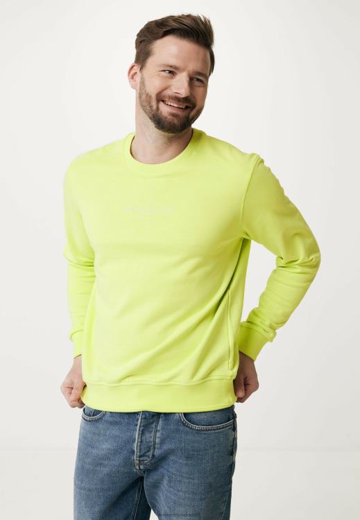 Mexx Garment Dye Crew Neck Lime Cotton 0T44H480 Men