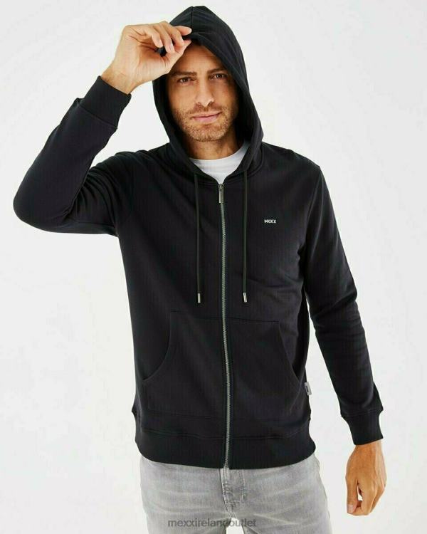 Mexx Hooded Cardigan Black Schwarz 0T44H619 Men