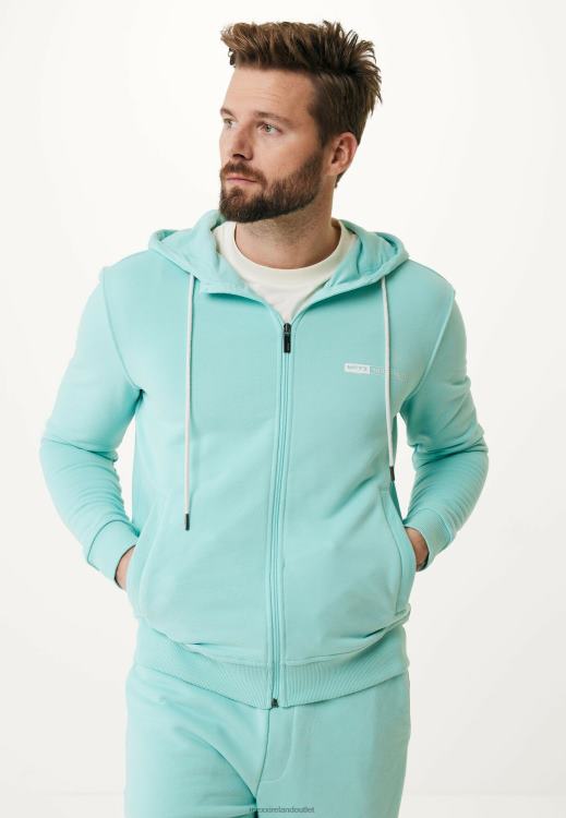 Mexx Sweater With Small Chest Print Aqua Blue 0T44H628 Men