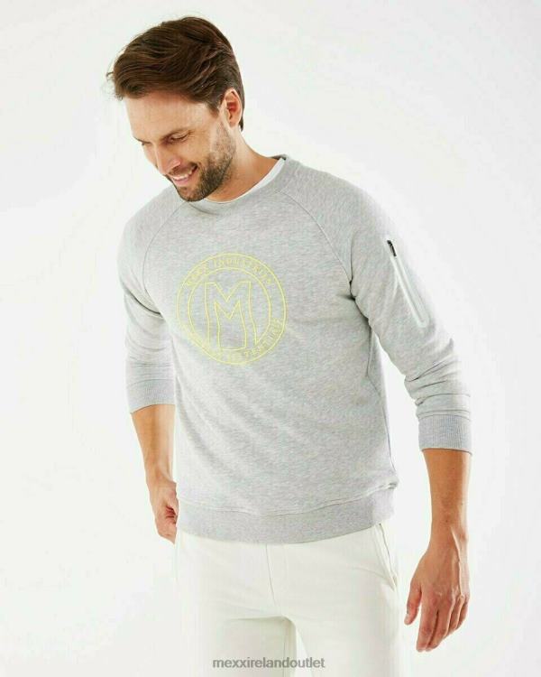 Mexx Crewneck sweater grey melee Grey 0T44H727 Men