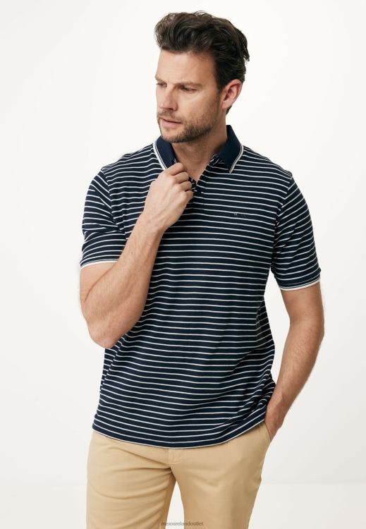 Mexx Polo Striped Navy Blue 0T44H529 Men