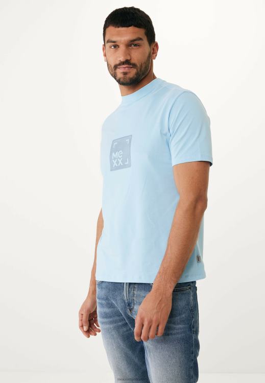 Mexx T-shirt Short Sleeve Fresh Blue Schwarz 0T44H495 Men