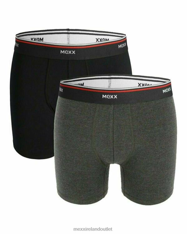 Mexx Boxershorts 2-pack Black/Anthracite Melange Multicolor 0T44H633 Men