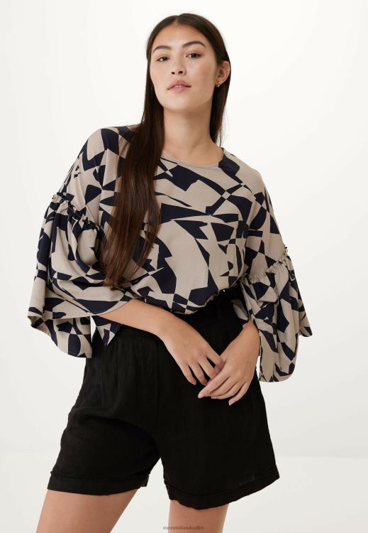 Mexx Short Sleeve Blouse Beige 0T44H55 Women