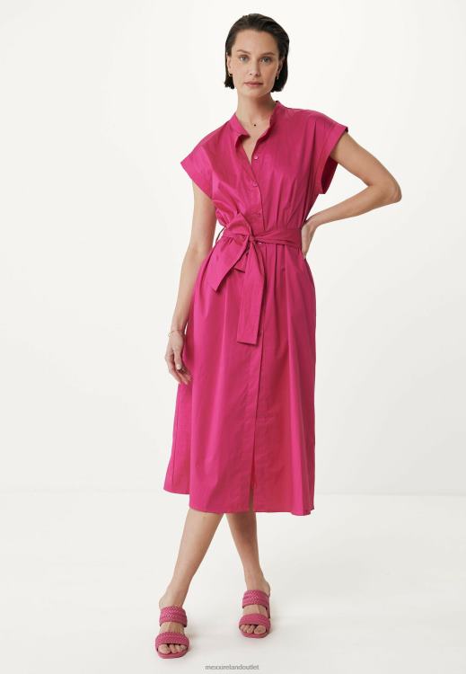 Mexx Button Up T-shirt Dress Hot Pink 0T44H99 Women
