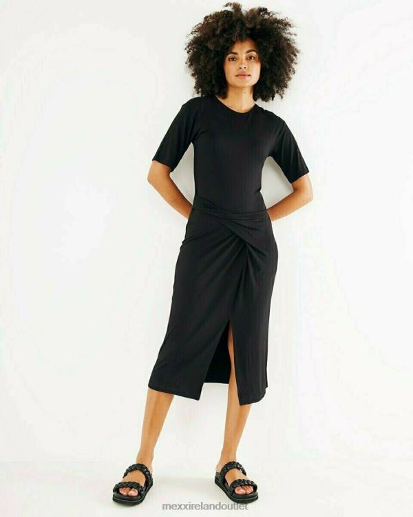 Mexx Midi Dress Black Schwarz 0T44H149 Women
