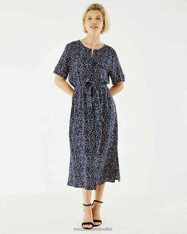 Mexx Midi Dress Navy Blue 0T44H192 Women