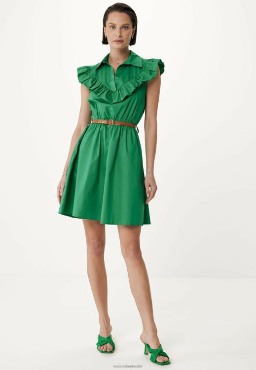 Mexx Ruffle Dress Green 0T44H58 Women