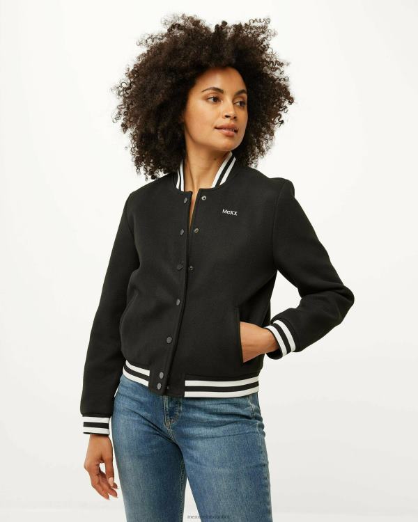 Mexx Bomber Jacket Black Schwarz 0T44H156 Women
