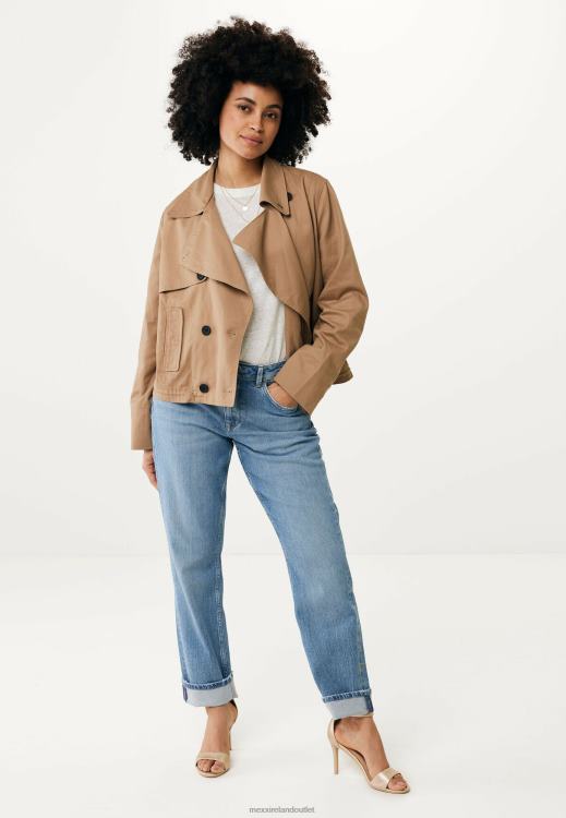 Mexx Short Trenchcoat Oversized Dark Sand Brown 0T44H40 Women