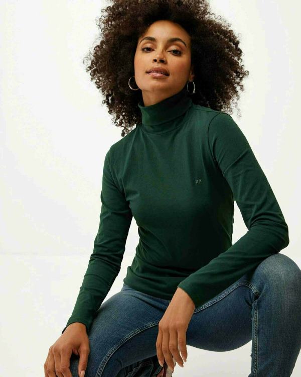 Mexx Turtle Neck Sweater Dark Green 0T44H160 Women