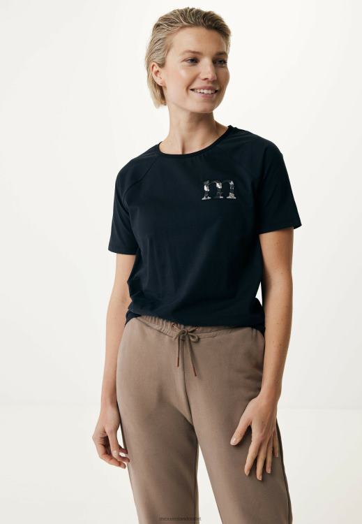Mexx Short Sleeve Tee Black Schwarz 0T44H136 Women