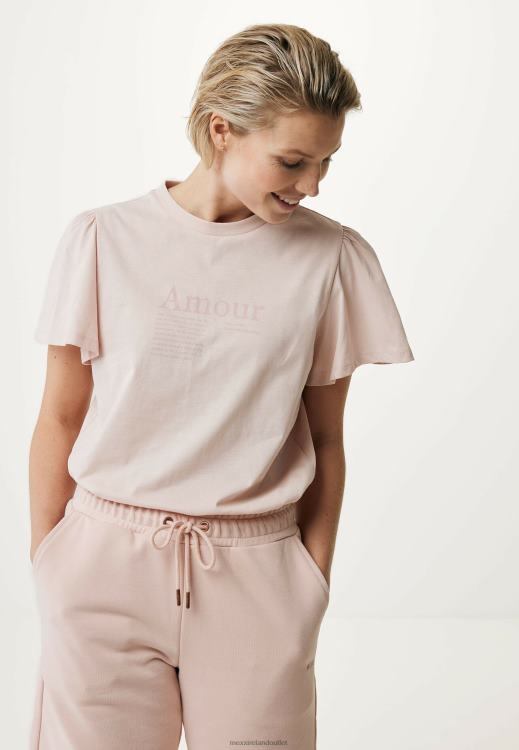Mexx T-shirt Flutter Sleeve Old Pink 0T44H147 Women