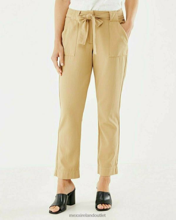 Mexx Pants With Belt Beige Gold 0T44H217 Women