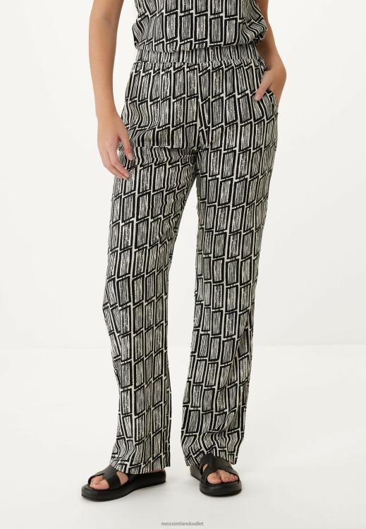 Mexx Straight Leg Pants Print Multicolor 0T44H69 Women
